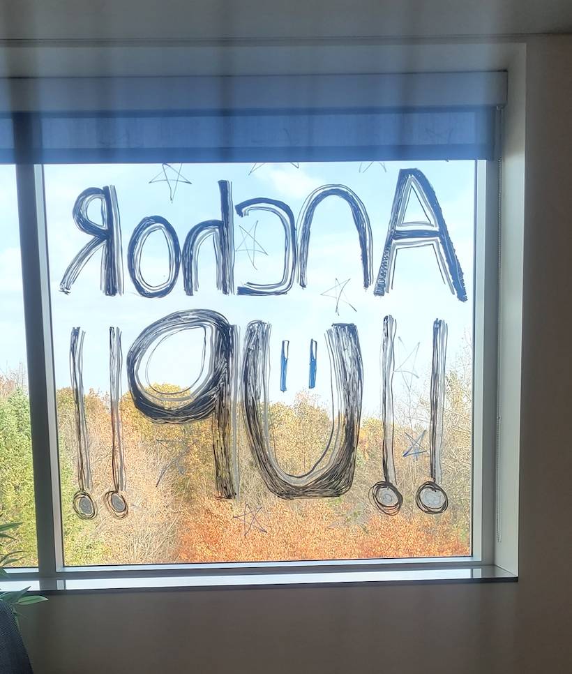 Office of the Vice President for Student Affairs window decorating